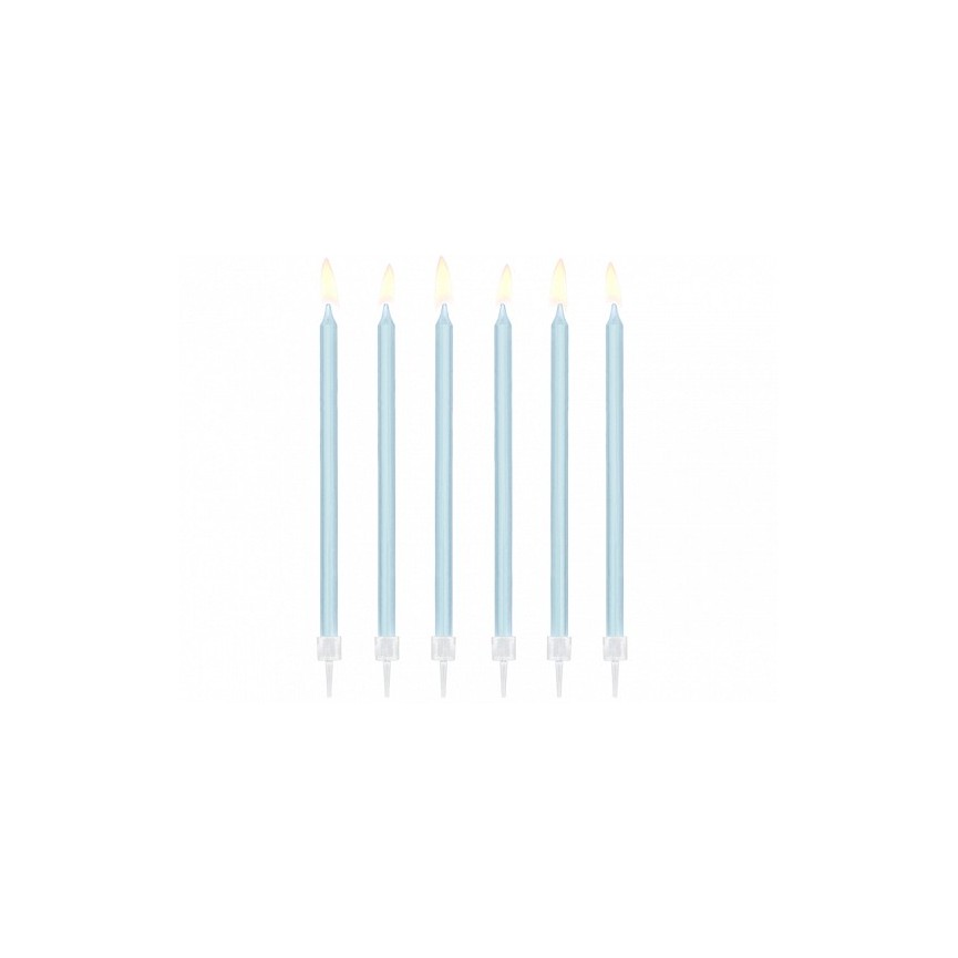 12 Light Blue Candles