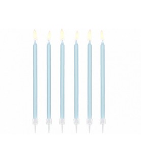 12 Light Blue Candles