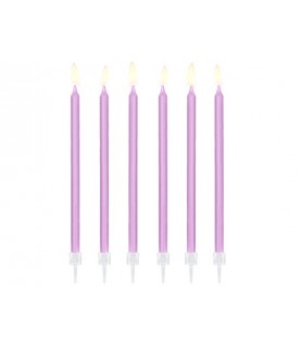 12 Lila Candles