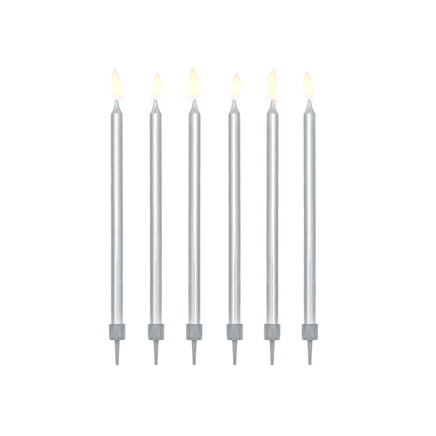 12 Silver Candles