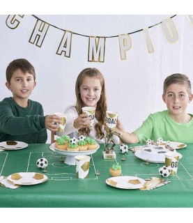 12 Football Party Champions Plates