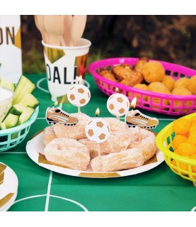 5 Football Party Champions Candles