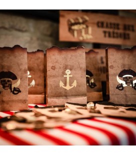 4 Pirates Kraft Party Bags
