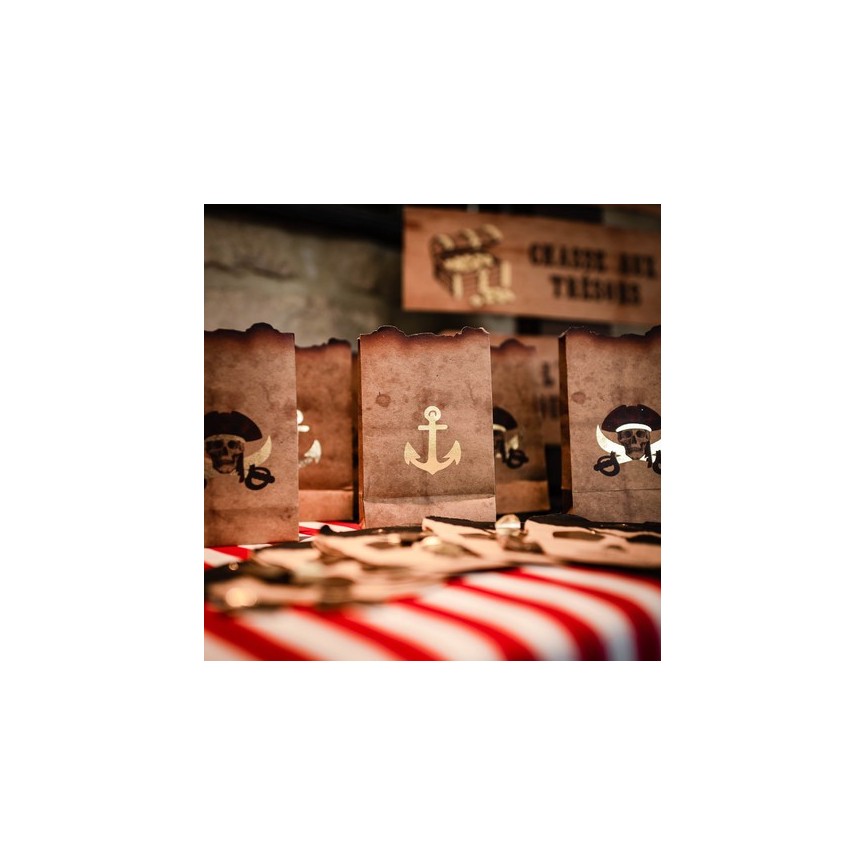 4 Pirates Kraft Party Bags