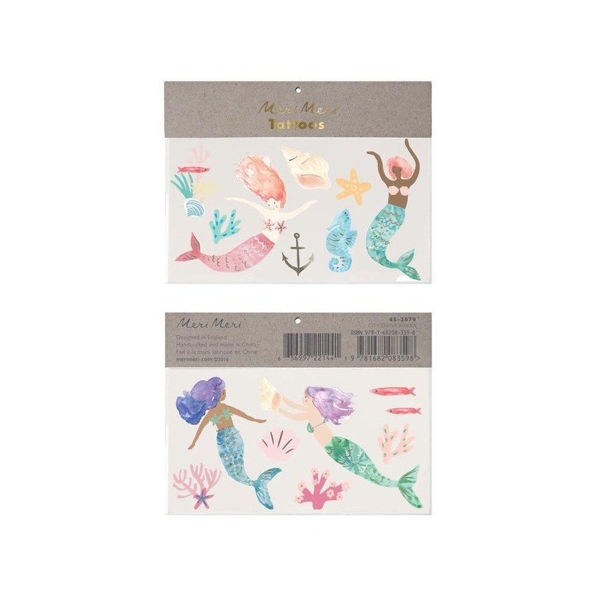 Mermaid Temporary Tattoos