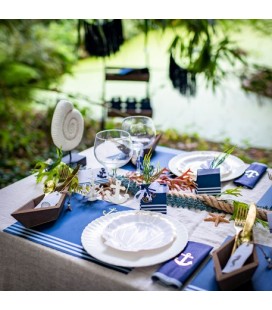 Assiettes Ancre Marine
