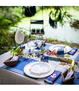 Assiettes Ancre Marine