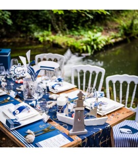 Assiettes Ancre Marine