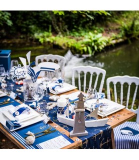 Assiettes Ancre Marine