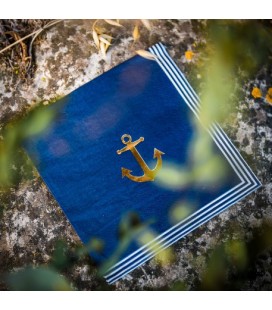 Assiettes Ancre Marine