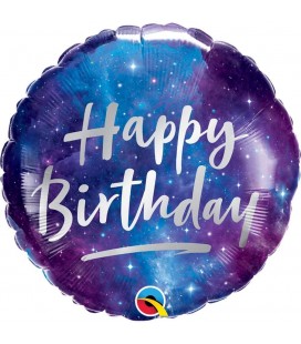 Happy Birthday Galaxy Folienluftballon