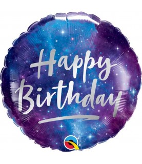 Ballon Alu Galaxy Happy Birthday