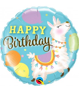 Ballon Alu Lama Happy Birthday