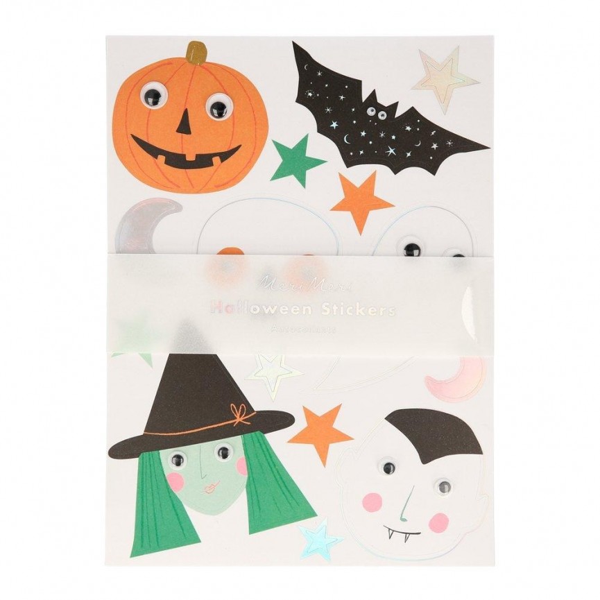 5 Halloween Motif Sticker Sheets