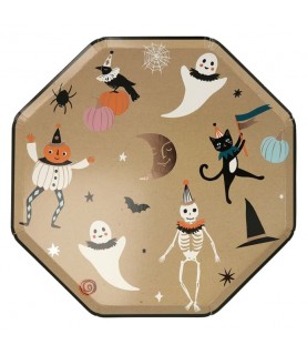 8 Große Vintage Halloween Teller
