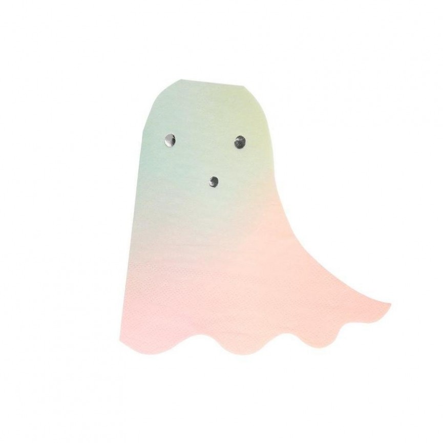 16 Pastel Halloween Ghost Napkins 16 Pastel Halloween Ghost Napkins