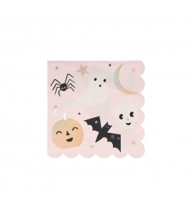 16 Grandes Serviettes Pastel Halloween