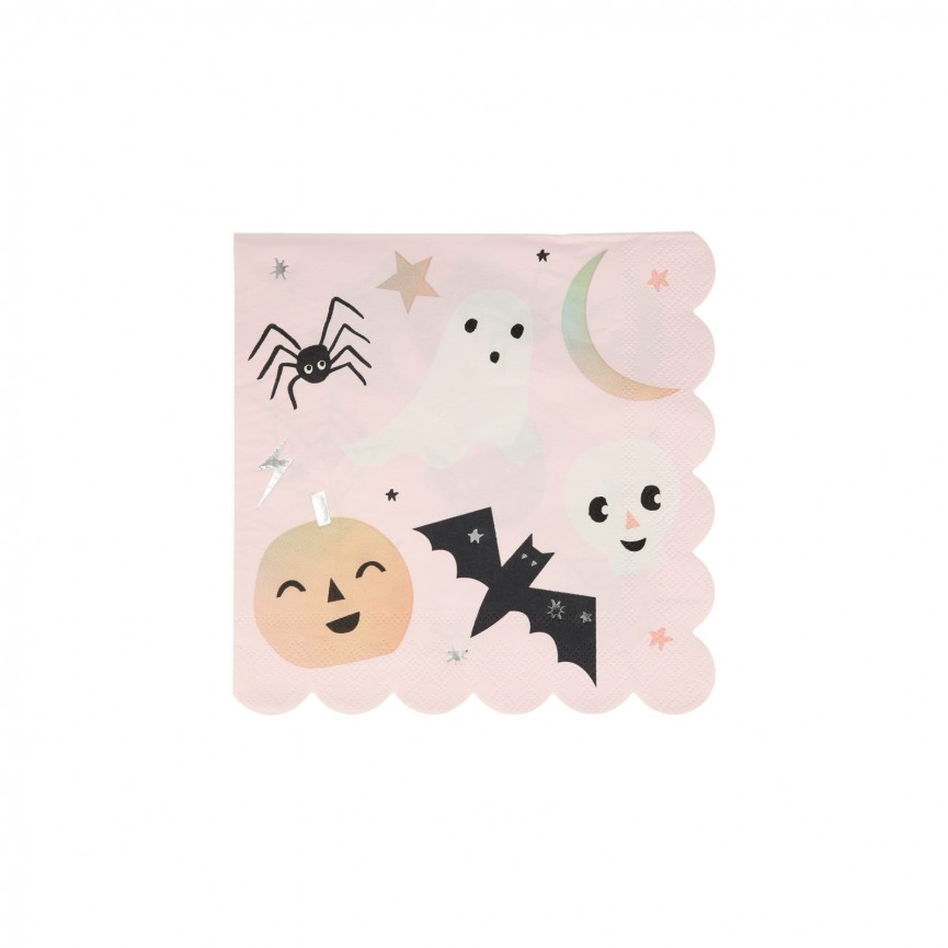 16 Large Pastel Halloween Napkins 16 Large Pastel Halloween Napkins
