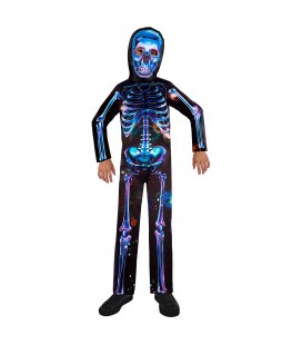 Neon Skeleton Sustainable Costume