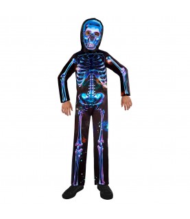 Neon Skeleton Sustainable Costume