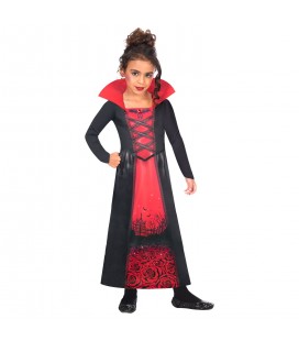 Dauerhaftes Vampirin Kostüm mit Rosen