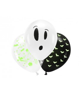 3 UV Balloons BOO!