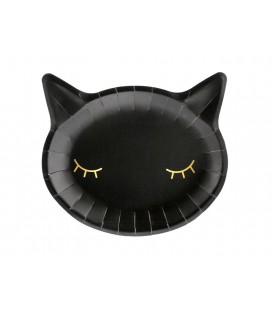 Black Kitten Plates