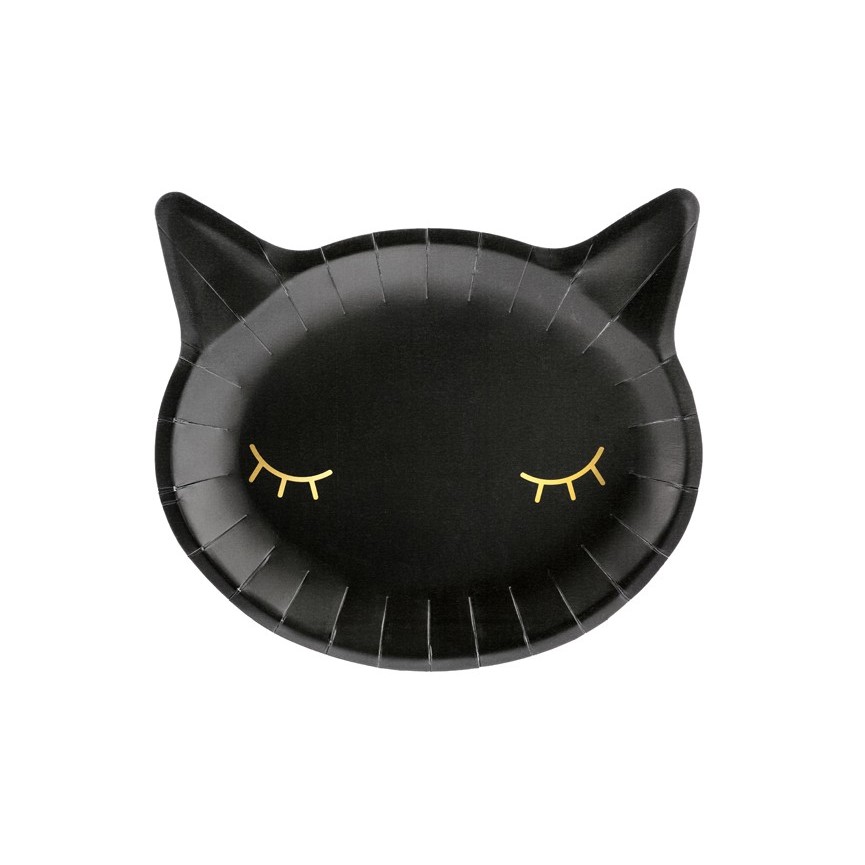 Black Kitten Plates Black Kitten Plates