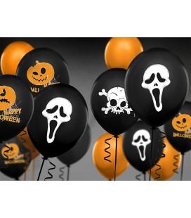 Pastel Black Balloon with Scream