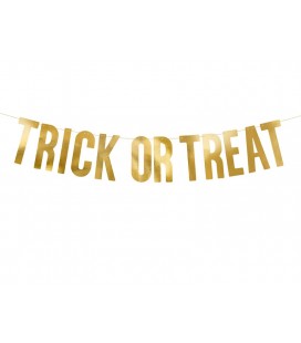Golden Trick or Treat Garland