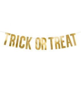 Golden Trick or Treat Garland