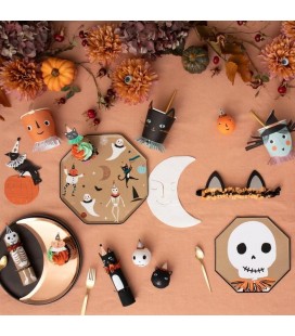 16 Vintage Halloween Moon Napkins