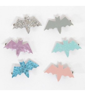 6 Bat Hair Clips