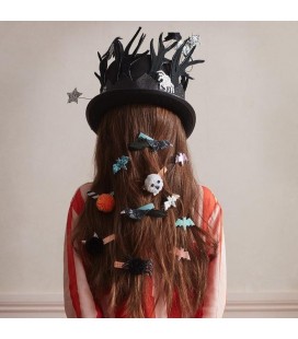 6 Bat Hair Clips