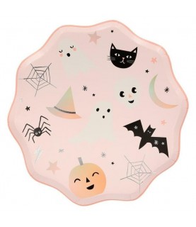 Große Pastellfarbene Halloween Teller