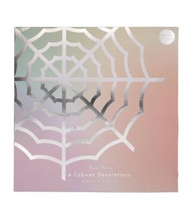 Hängende Spinnweben für Halloween