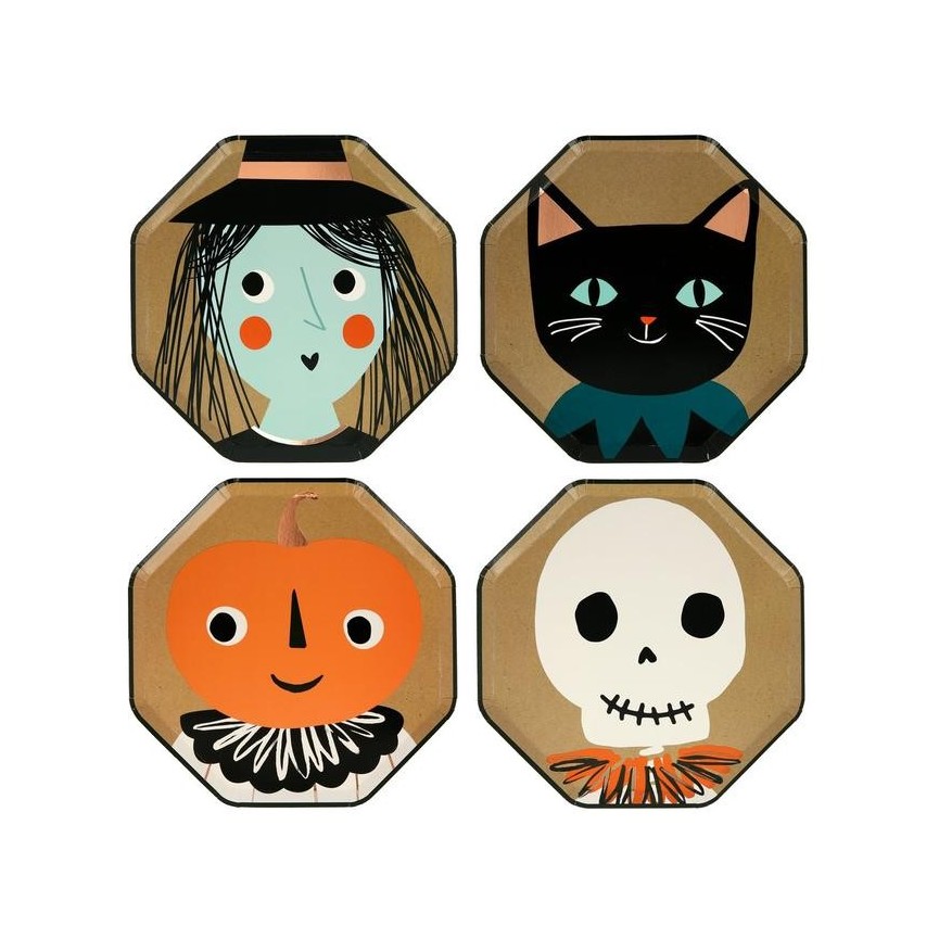 Vintage Halloween Side Plates