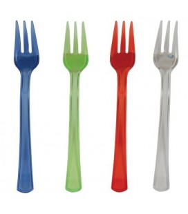 24 Mini Forks Colored