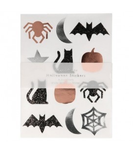 Lot de 10 feuilles d'Autocollants Halloween