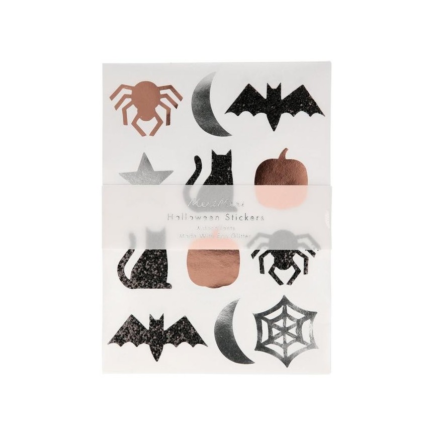 Lot de 10 feuilles d'Autocollants Halloween