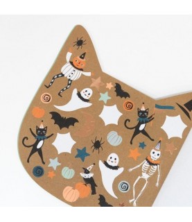 Halloween Cat Sticker Sketch Book