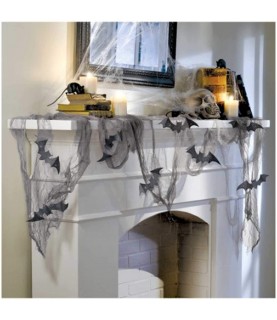Decorative fabric with bats