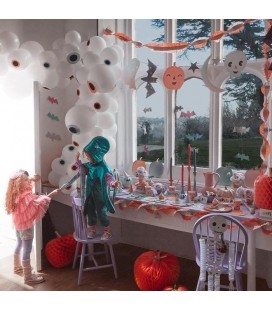 Pastel Halloween Glitter Hanging Bats