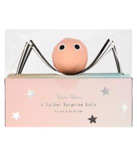 4 Pastel Surprise Spider Balls