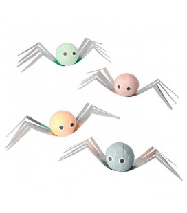 4 Pastel Surprise Spider Balls
