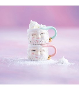 Papa Noël Mugs Set pink/mint