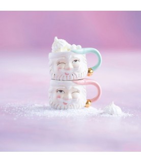 Papa Noël Mugs Set pink/mint