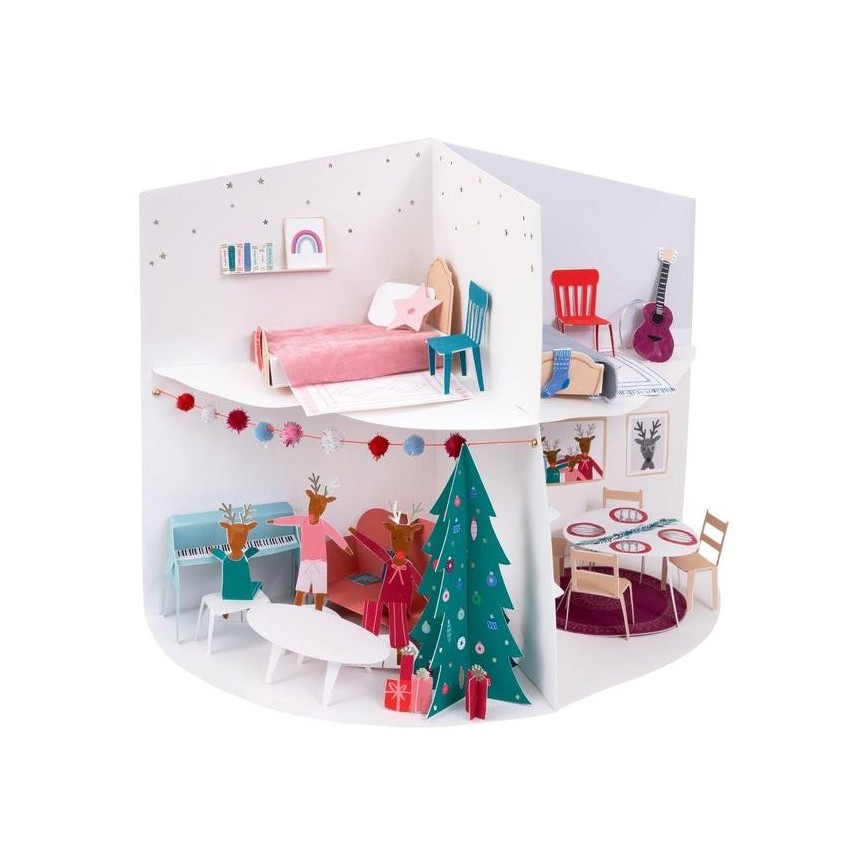 Festive House Paper Craft Advent Calendar