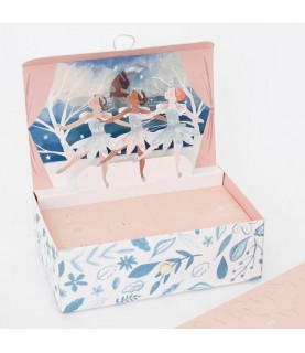 Calendrier de l'Avent Boîte à bijoux Ballerines sous la Neige
