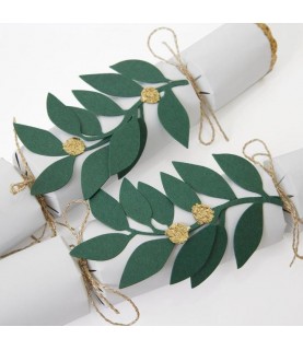 6 Festive Foliage Small Crackers